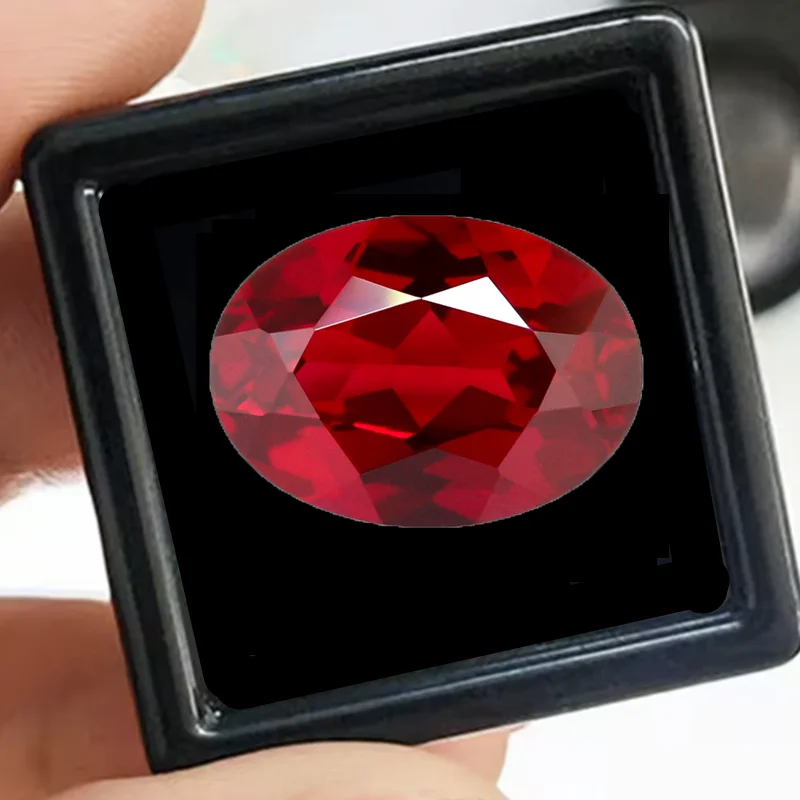

Красный рубин в красивой коробке, 13x18 мм, 16,0 карата, овальная огранка, проходит УФ-тест, для изготовления/вставки/коллекционирования ювелирных изделий, твердость по шкале Мооса, драгоценный камень