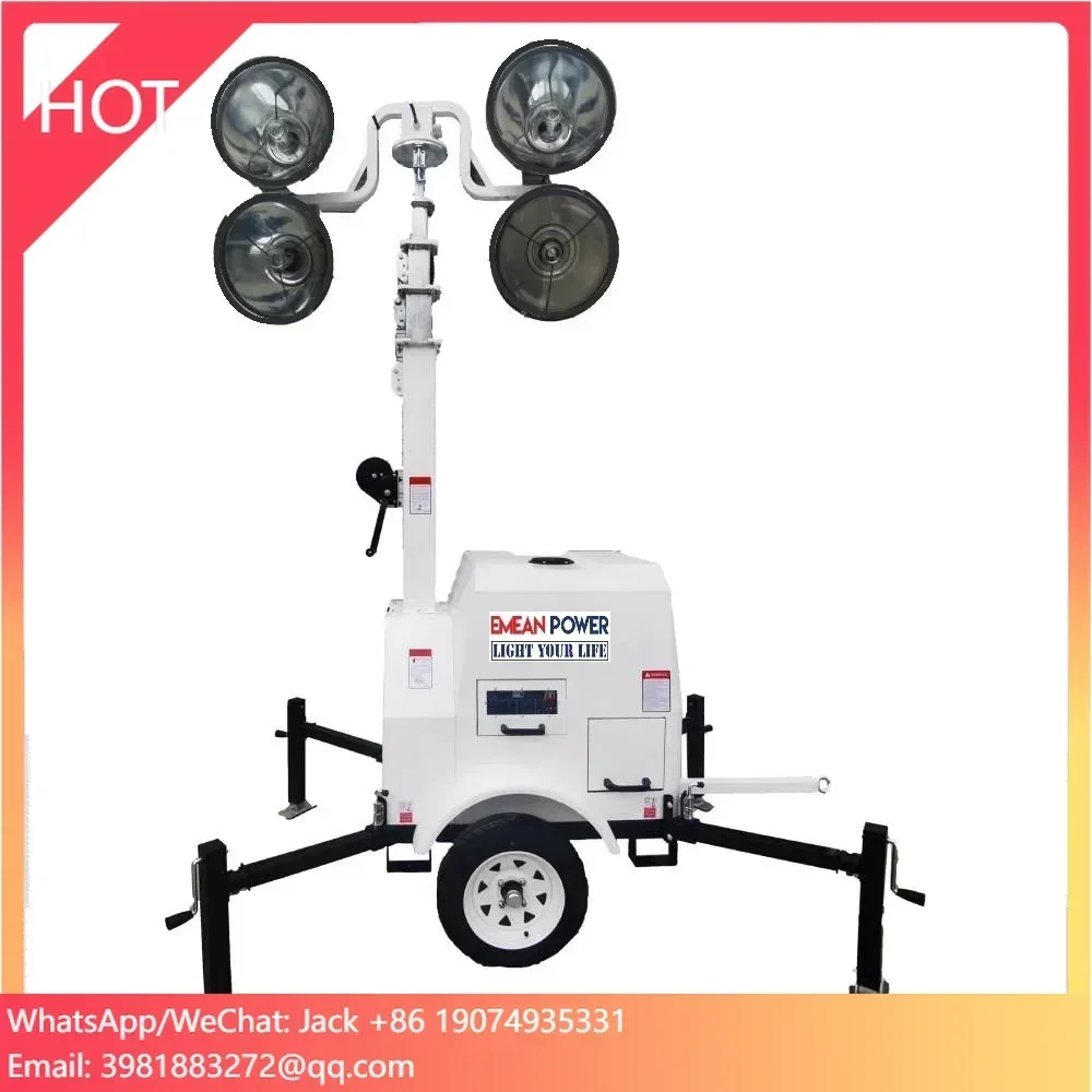 China Movable Telescopic Generator Light Lift Smart Lighting Tower Led Lights Lift Stand Truss Lift Tower 6m Fire