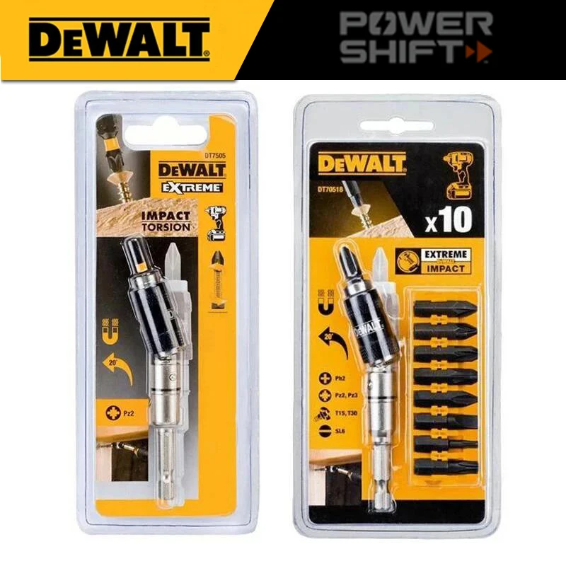 DEWALT Bendable Angler Bit Adapter Extension Pole Electric Screwdriver Bit Set Power Tool Accessories DT7505 DT70518