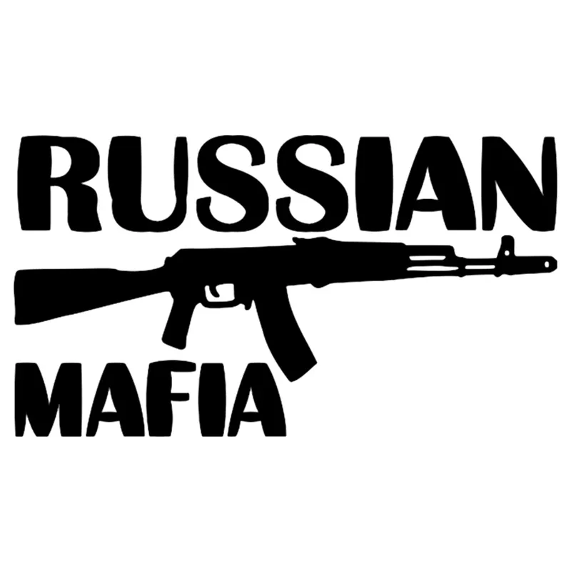 12*22cm Russian Mafia Funny Car Sticker And Decal Vinyl Auto Car Stickers For Bumper