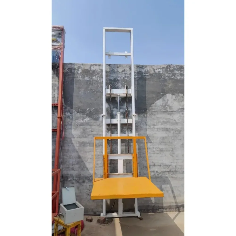 

Guide rail type lif platform for loading and unload of small electric freight elevator household workshop warehouse