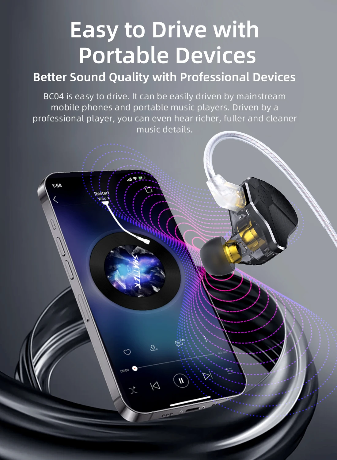 CCZ-Auriculares intra-auriculares híbridos, 2Pin-Z Wided Headest, Auscultadores intra-auriculares, IEM, High Dynamic, Música, Desporto, BC04, 10mm, DD + BA