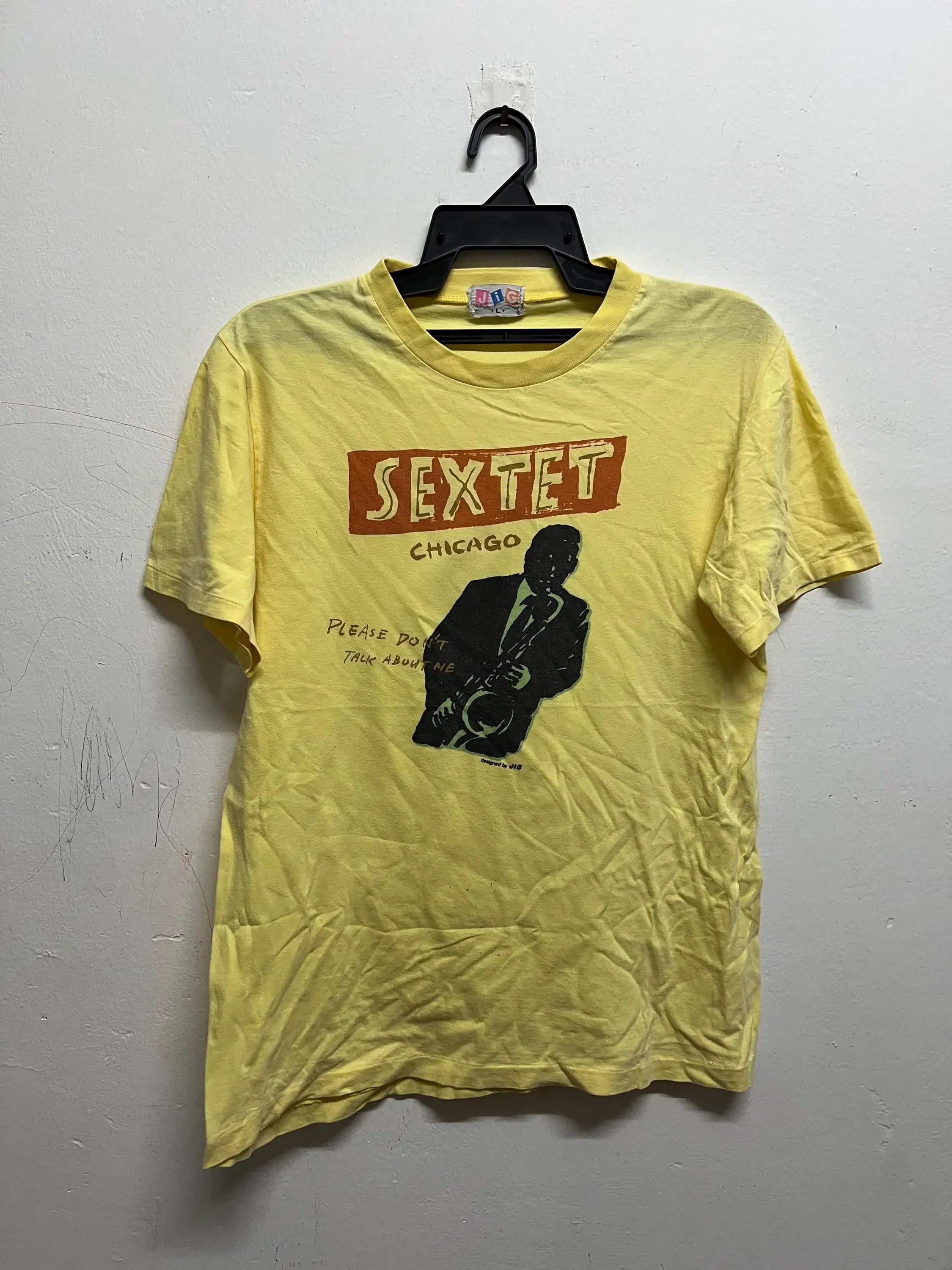 Vintage 90 s Sextet Chicago House Of Blues Jazz Miles Davis Robert Johnson John Coltrane T Shirt Band Rock Size M