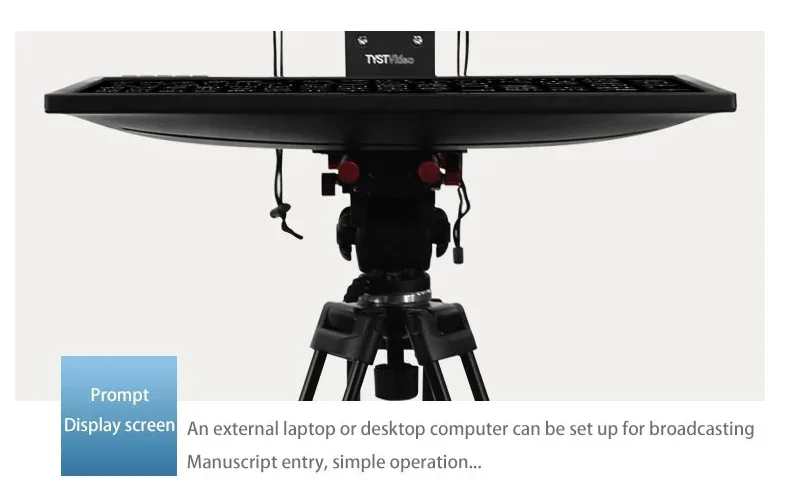 Factory Popular Laptop Teleprompter Professional Broadcasting Equipment TYSTVideo 