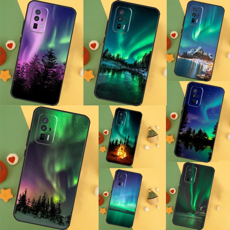  Northern Lights Case For Xiaomi 13 14 Ultra 11T 12T 13T Pro 12 Lite POCO X6 Pro F5 M6 X5 X3 F3 M5s F6 Cover