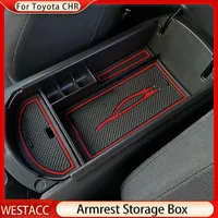 Car Armrest Storage Box for Toyota CHR C-HR 2016 - 2023 Organizer Tray Center Console Container Holder Accessories