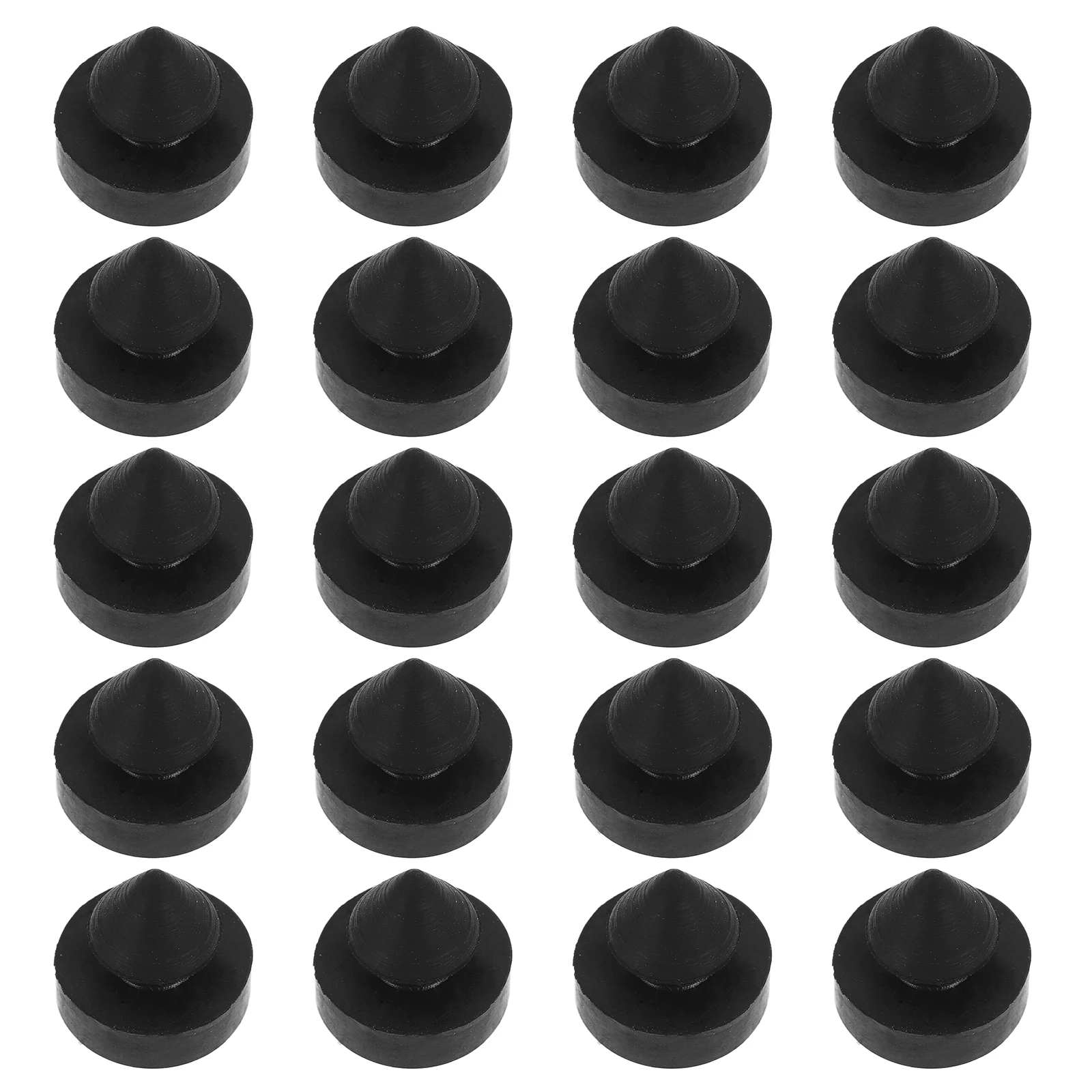 

20pcs Anti-collision Rubber Studs Door Stopper Shock Absorption Elevator Security Metal Frame Nail Guard Hardware