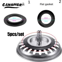 5pcs Rubber Seal Washer Gasket For Franke Basket Strainer Plug For 78 79 80 82 83mm Sink Drainer Gasket