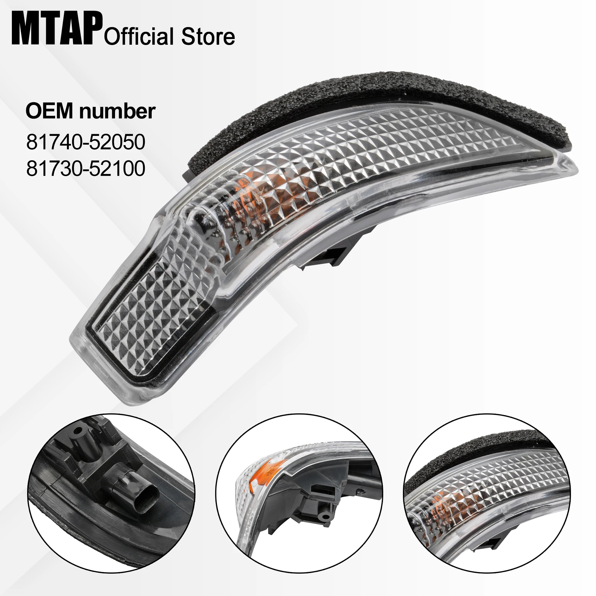 Rearview Mirror Light For TOYOTA YARIS/COROLLA/CAMRY/AVALON/VENZA Rearview Side Mirror Turn Signal Flasher Light Repeater Lamp