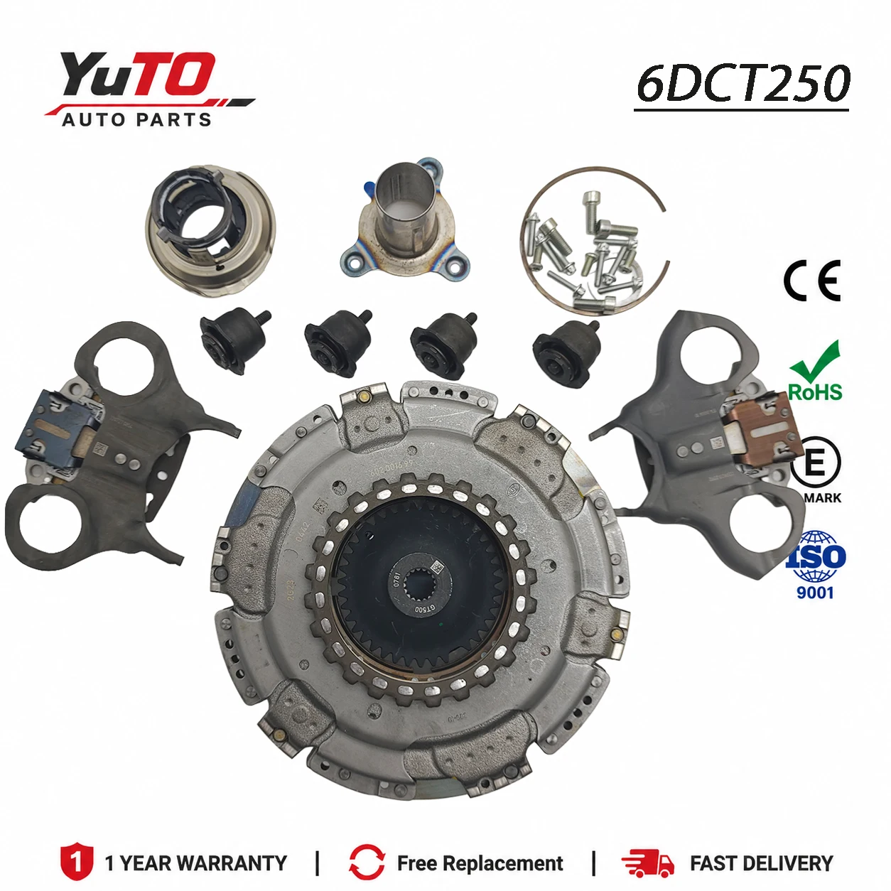 

6DCT250 DPS6 Dual Clutch Kit 602000800 For Ford Focus 1.0T Renault Qoros Geely 2011-2018 Brand new 24H Ship