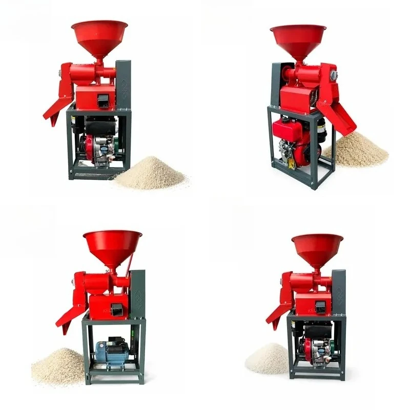 Portable Mini Rice Mill Machine Home Use Manufacturing Plant Suitable New Condition Core Motor Component Competitive China