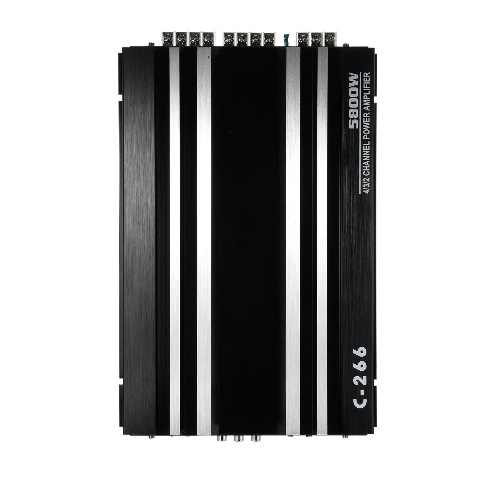 New Audio Amplifier High-Power Power Amplifier Car Power Amplifier 12V 4 Channel High Power Aluminum Alloy Car Audio Amplifier