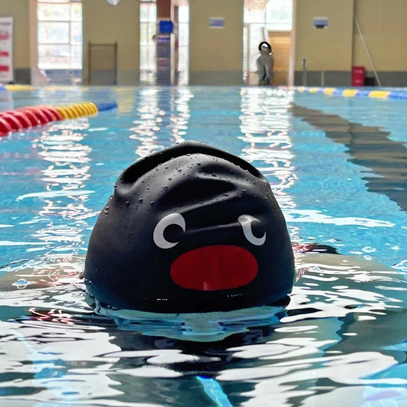 성인을위한 재미 있은 펭귄 수영 모자 실리콘 탄성 방수 - Swim Hat Silicone 리뷰 및 가격