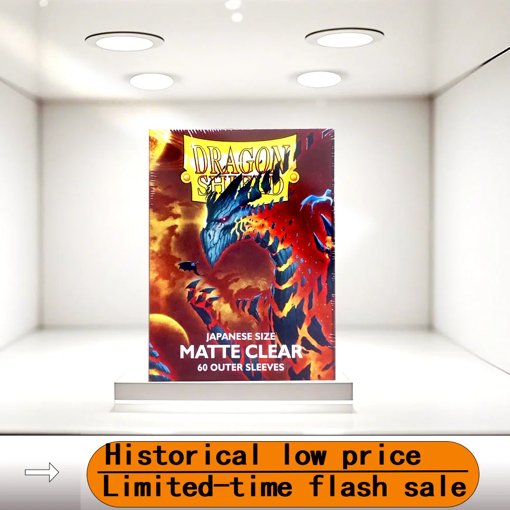 

​ 59x86 мм, 60 шт./кор., матовые прозрачные рукава для карт, чехол для карт Dragon Shield, защита для карт для PKM/Star Reals, настольные игры