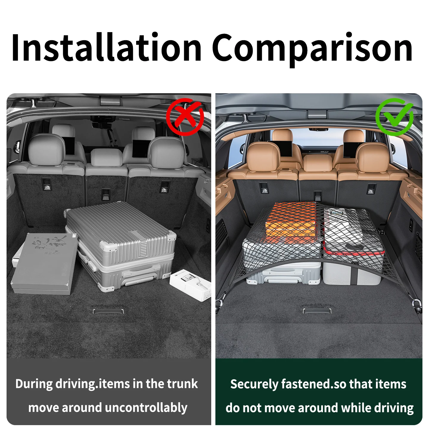 For Land Rover Range Rover Executive Edition Sports Trunk Special High-Elasticity Fixed Net Bag Car Interior Storage Accessory