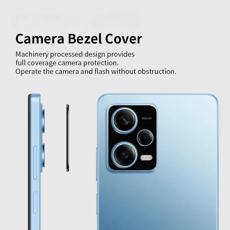 Rear Camera Lens Cover Case for Xiaomi Redmi Note 12 Pro 5G Back Aluminum Metal Camera Lens Protector for Redmi Note12 4G