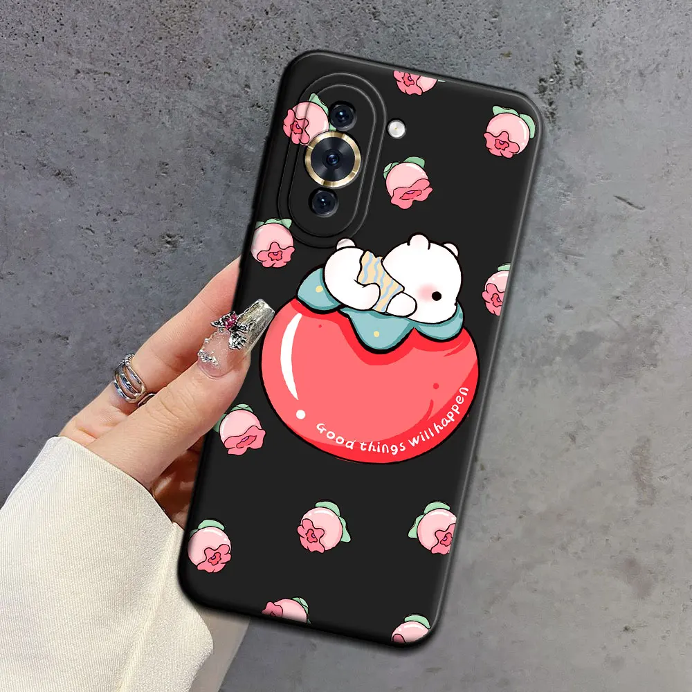 For Huawei Nova 10 / 10SE / 10 Pro Case Cartoon Soft Silicone TPU Ice Cream Phone Case For Huawei Nova 10Pro Back Cover Matte