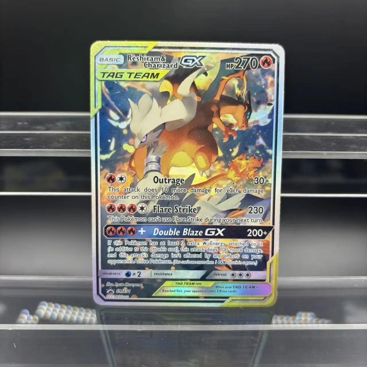 لتقوم بها بنفسك PTCG جمع بطاقات Zekrom Umbreon Espeon Mewtwo GX EN بطاقة واحدة ذاتية الصنع لعبة كلاسيكية أنيمي بطاقة هدية لعبة