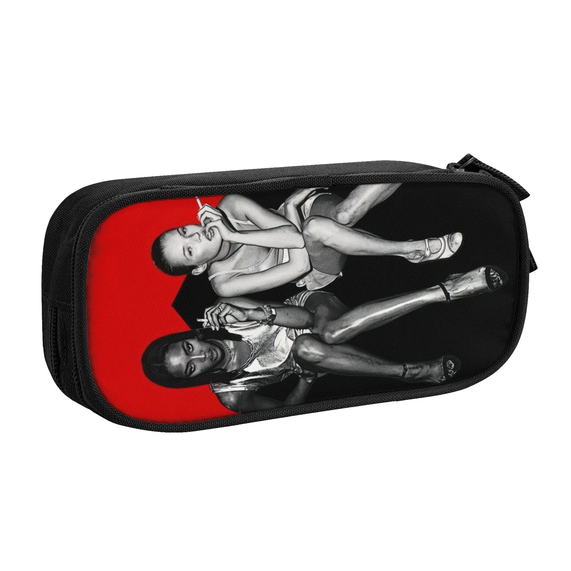 English Model K-Kate M-Moss  Pencil Case for Boys Girls Large Capacity  Pen Box Bag School Accessories