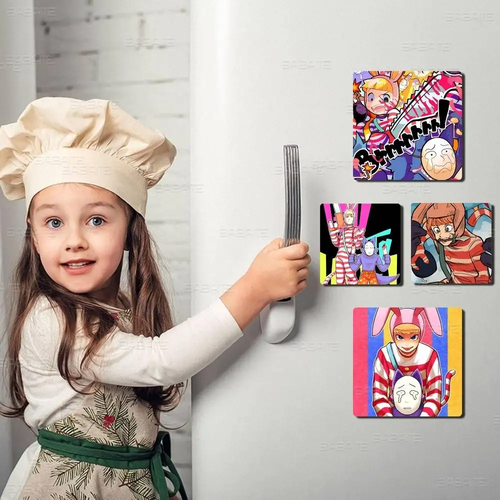 Imán para nevera de buena calidad con diseño de Anime Popee The Performer, imanes cuadrados creativos para refrigerador, imagen para cocina, pizarra blanca, hogar