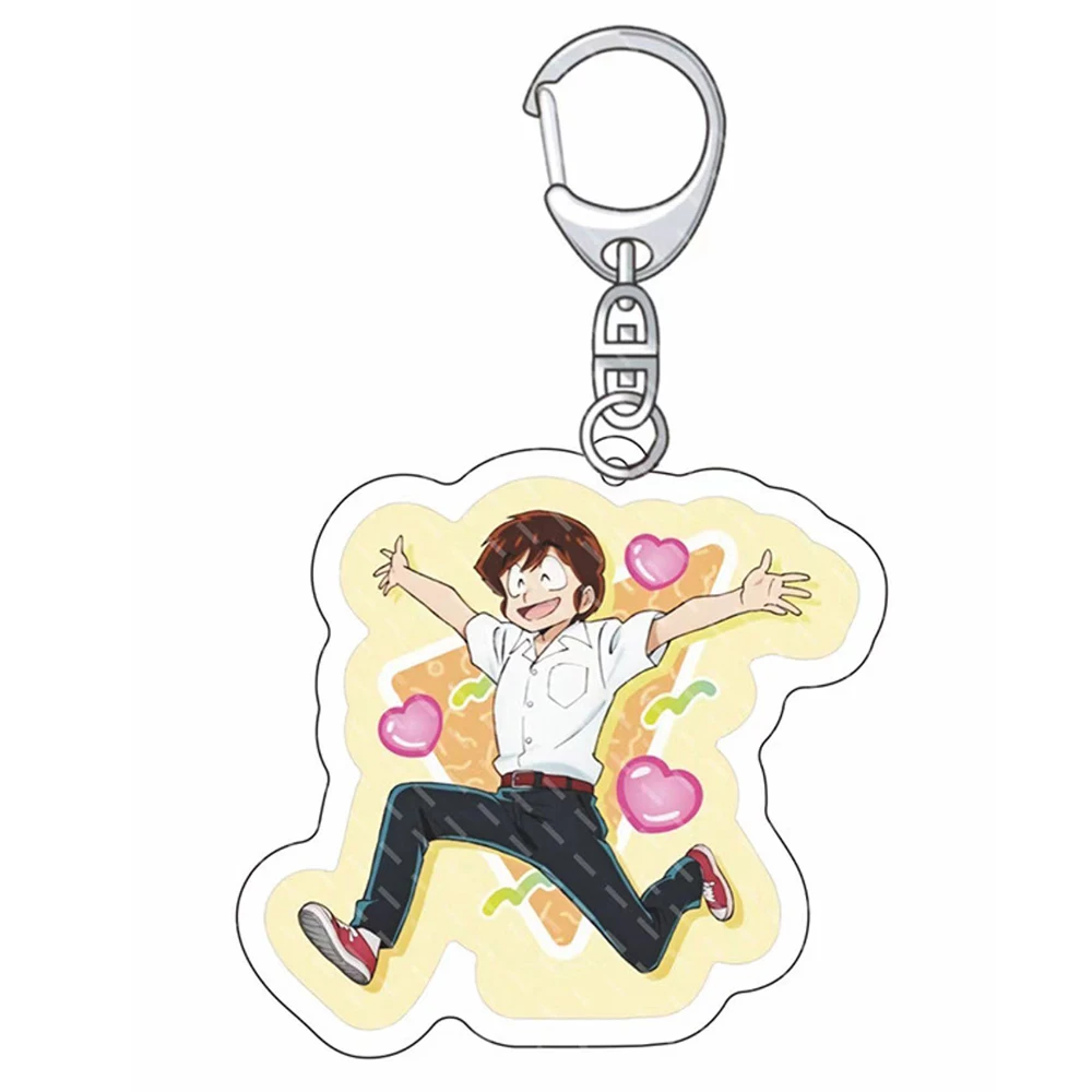 Anime Urusei Yatsura KeyChain for Men and Women, Moroboshi Ataru Key Ring, Acrylic Car Keyring, Party Pendant, Cos, Girls Gift