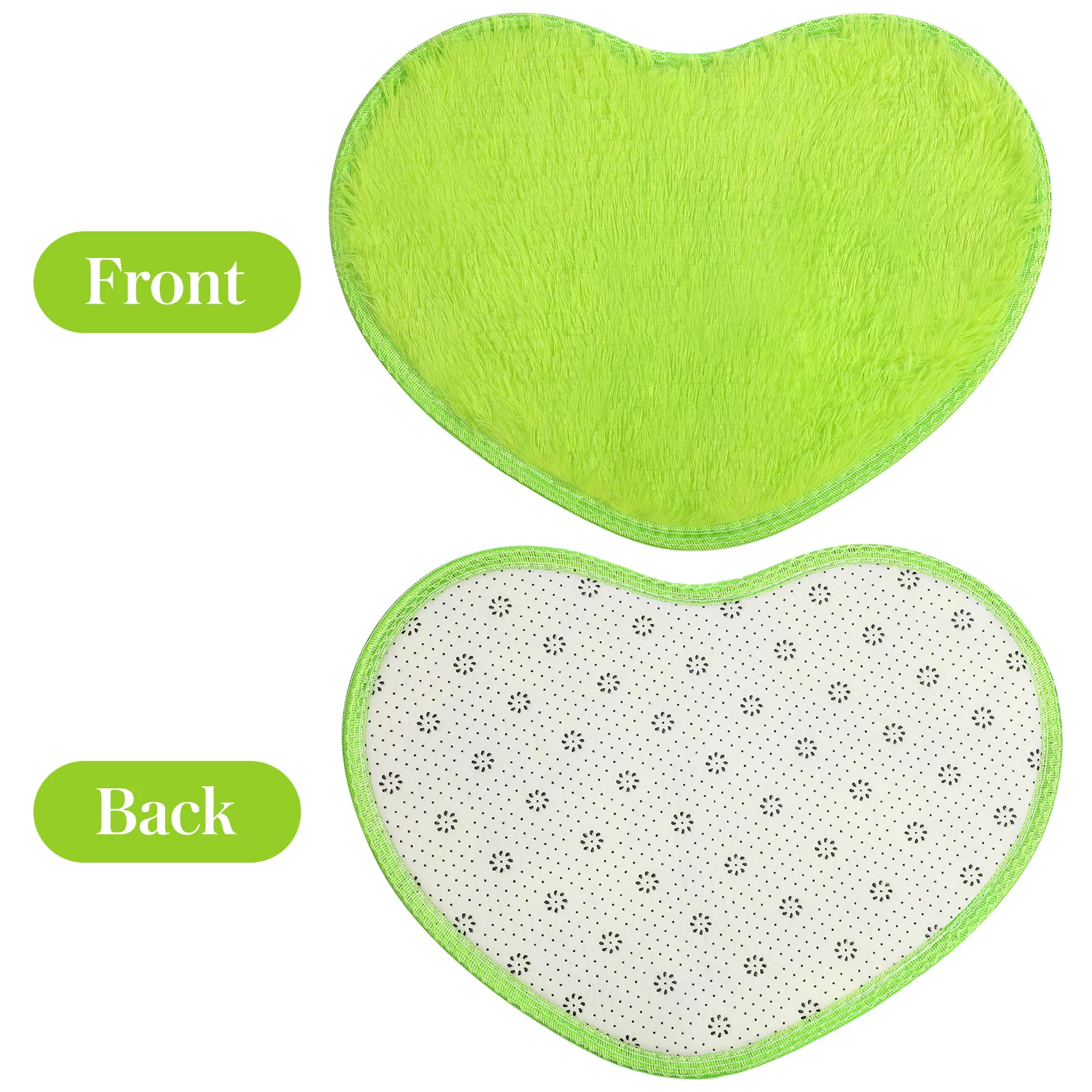 

30x40cm Soft Heart Shaped Area Rug Natural Touch Floor Mat for Bedroom Decor Cute Love Design Carpet Floor Mat