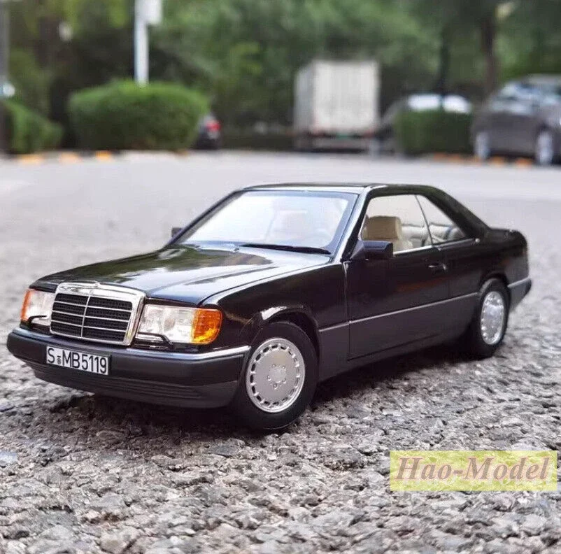 NOREV 1:18 For BENZ 300 CE Coupe W124 1990 Diecast Model Car Ornaments Toys Boys Birthday Gifts Hobby Display Collection Black