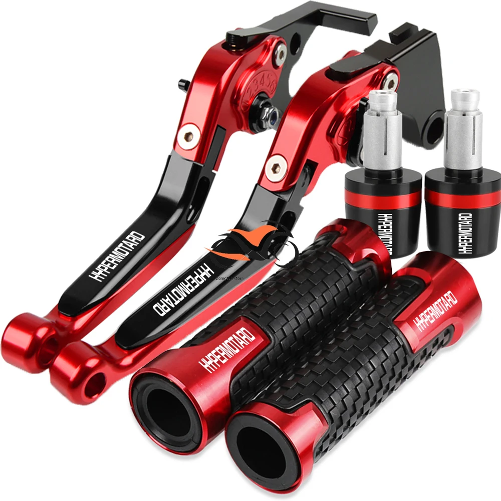 

For ducati HYPERMOTARD 796 2010 2011 2012 HYPERMOTARD796 Motorcycle foldable Adjustable Brake & Clutch Levers Handlebar grip end