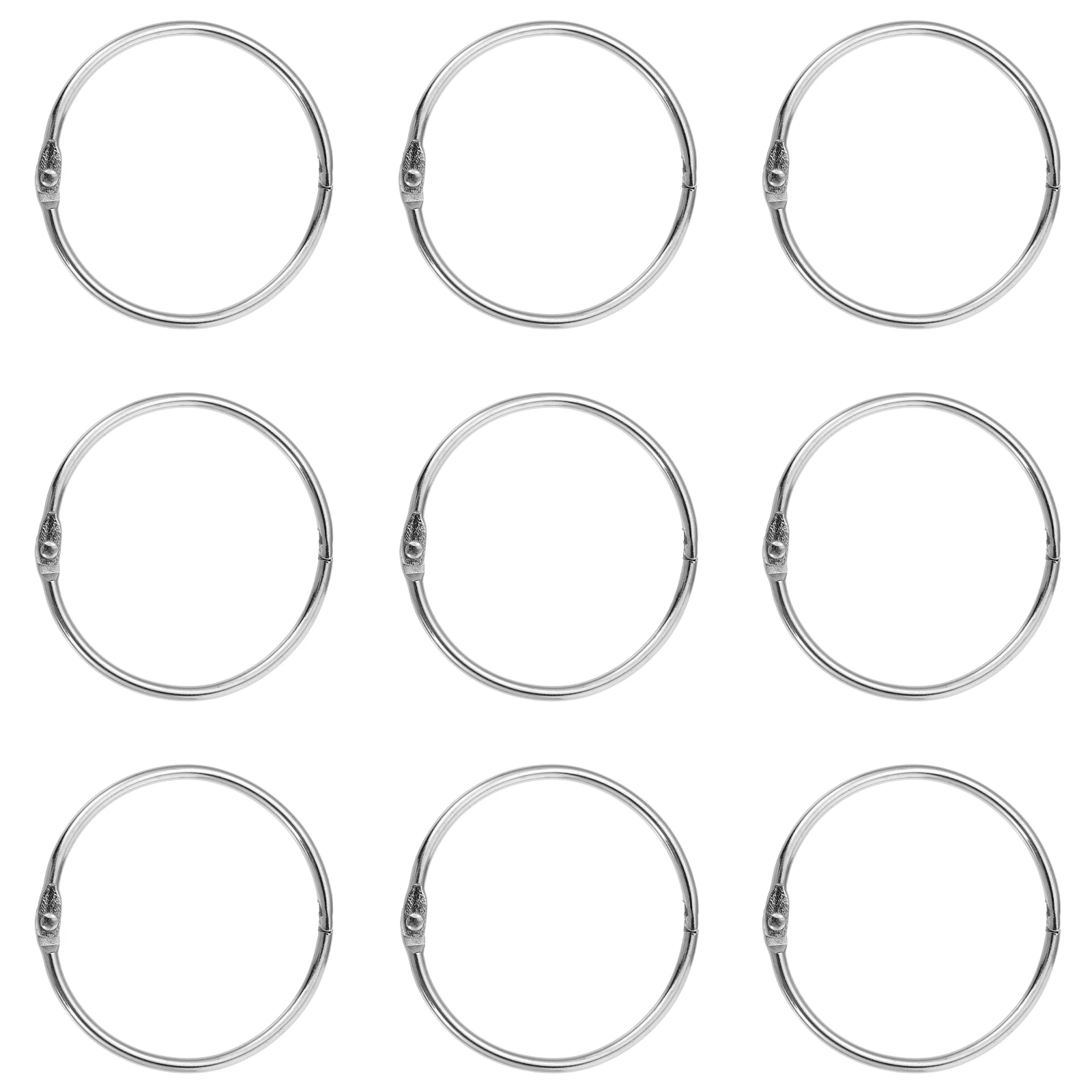 

20pcs Bath Hooks Metal Circular Rings Circular Curtain Ring for Heavy Lightweight Curtains Home Decoration Hardware