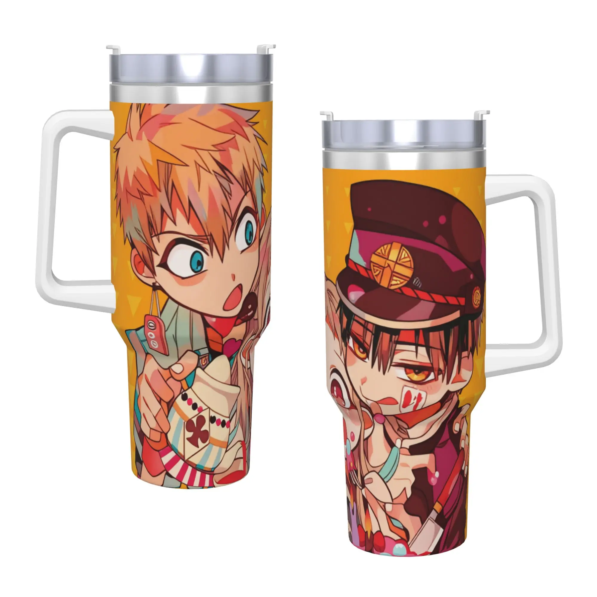 1200ML TBHK Yugi Nene Kou Akane Tumbler  Cold and Hot Keep Heat Water Bottle Stainless Steel Beach Thermal Cups
