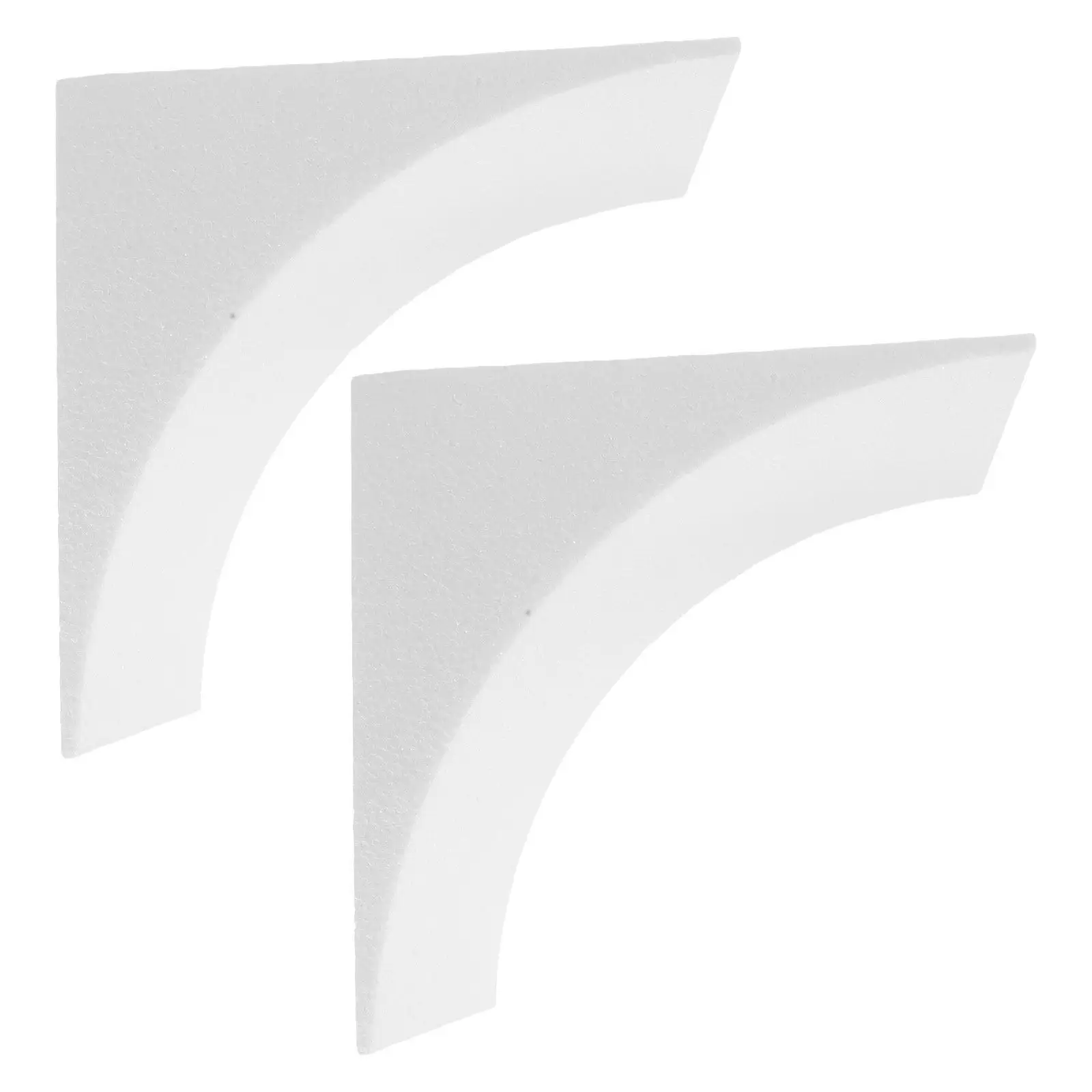 2Pcs Foam Doorway Arch Molding White High Density Curved Foam Corbel Ready to Paint Arch Kit for Indoor Wall Decor Entryway