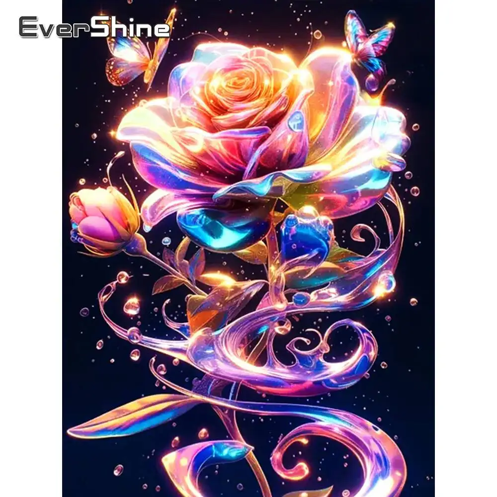 Evershine Diamant Malerei Liebe Herz Stein Mond DIY Mosaik Meer Handarbeiten Sonnenuntergang Stickerei Landschaft Handgemachtes Geschenk