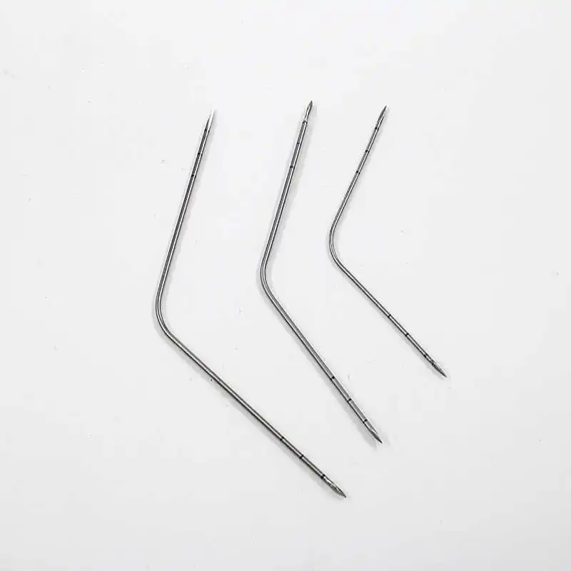 Fáscia Lifting Needle com Hole, Agulha Piercing Cosmética, Guia Facial, Fish Hook, Fio Esculpido Fio, 13 Pcs