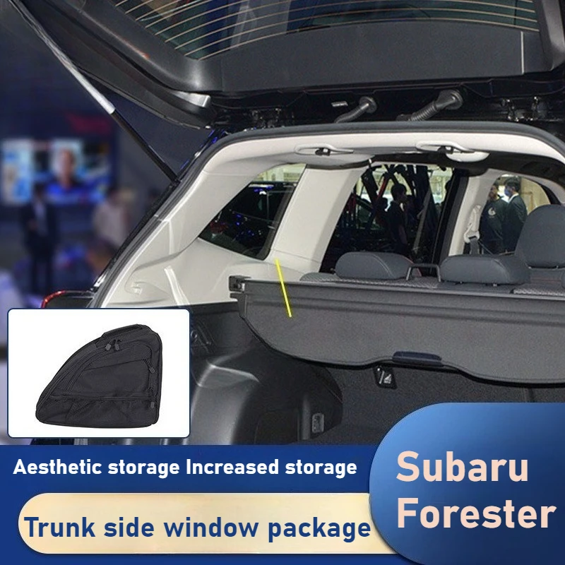 

For Subaru/Forester 2013-2024 car trunk side window bag large capacity multi-pocket storage tool kit accessories
