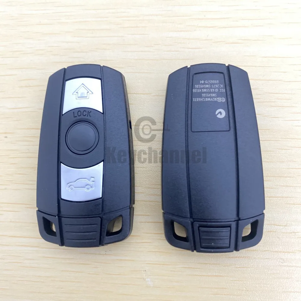 Keychannel 5/10/20pcs 3 Button Smart Car Key Shell Remote Fob Case for BMW 3 5 Serie X1 X3 X5 X6 Vehicle 315/433/868 Key Shell