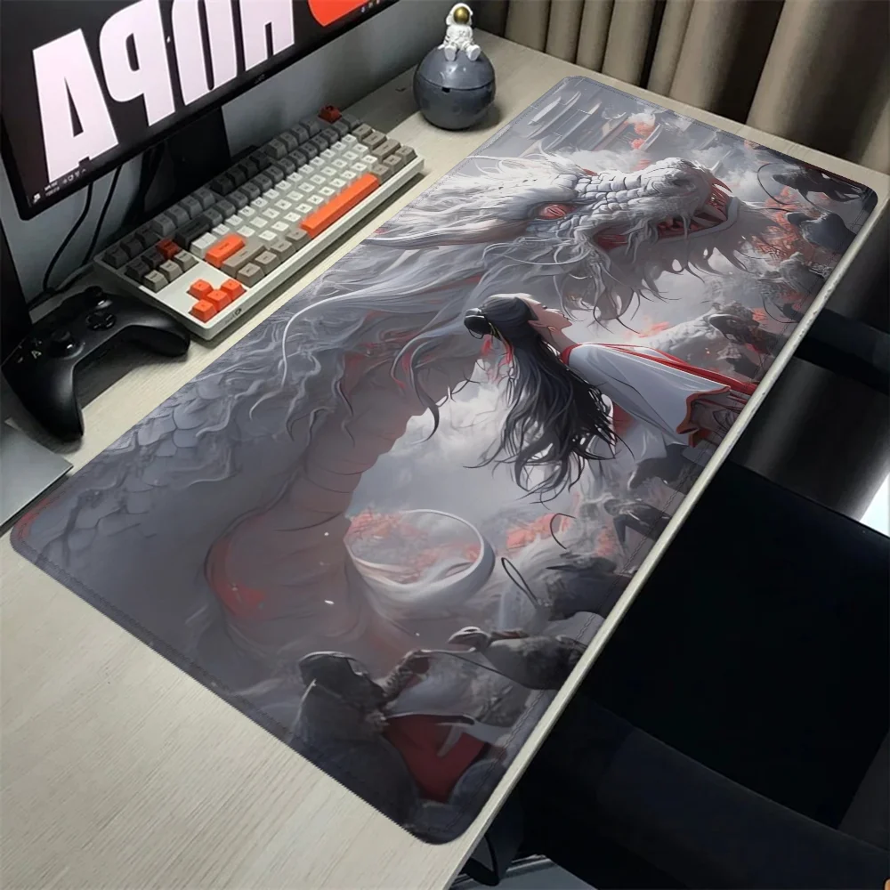 Dragon Mause Pad Xxl Mouse Pad 900x400 Pc Gaming Setup accessori Gamer Desk Mat Computer Table Mousepad Anime Large Mats Pads