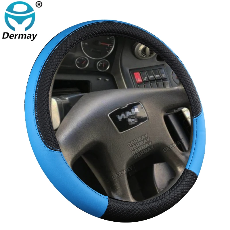 PU Leather Steering Wheel Covers for Car Bus Truck 36cm 38cm 40cm 42cm 45cm 47cm 50cm Diameter Auto Steering-wheel cover