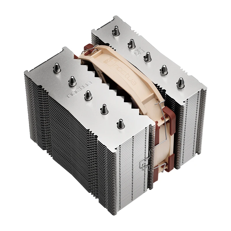 Imagem -04 - Noctua Nh-d12l Dual Tower Heat Pipe Cobre Inferior Cpu ar Resfriamento Dissipador 4pin Pwm Silencioso Intel Lga1700 1200 115x 2011 Am4 Am5