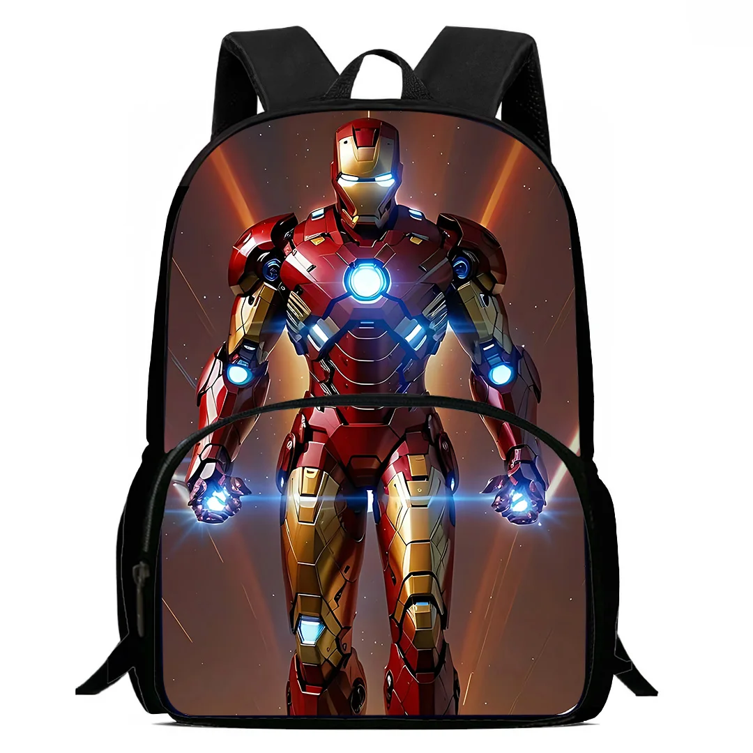 Backpacks Anime Movie Irons Man Boys and Girls Student Birthday Gift Child School Bags Large Capacity Camping Durable Rucksack