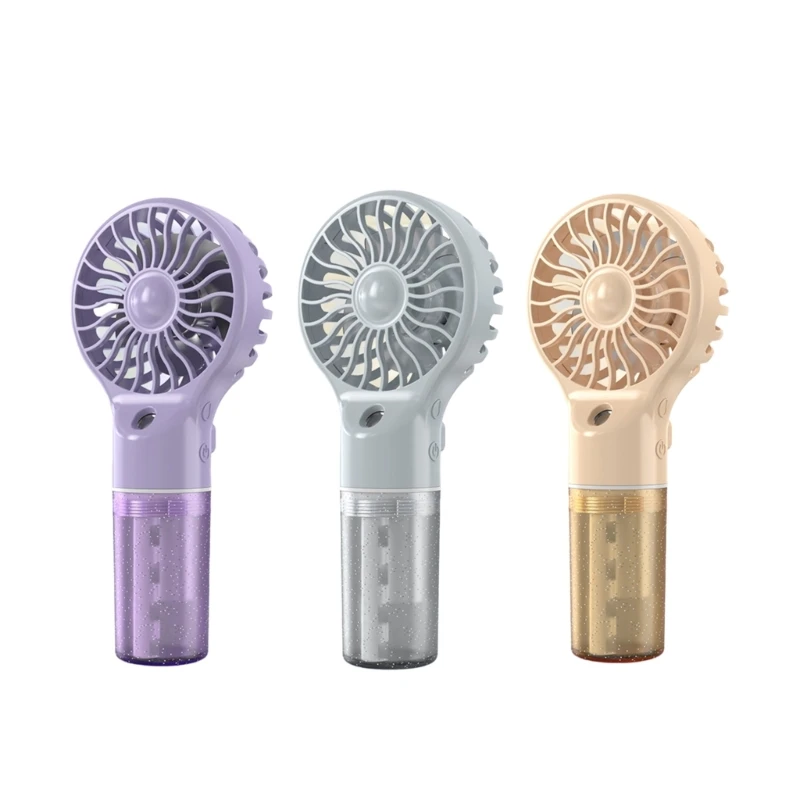 Handheld Misting Fan Rechargeable Fan Water Misting Fan 4 Speed Cooling Fan for Makeup Travel Outdoor