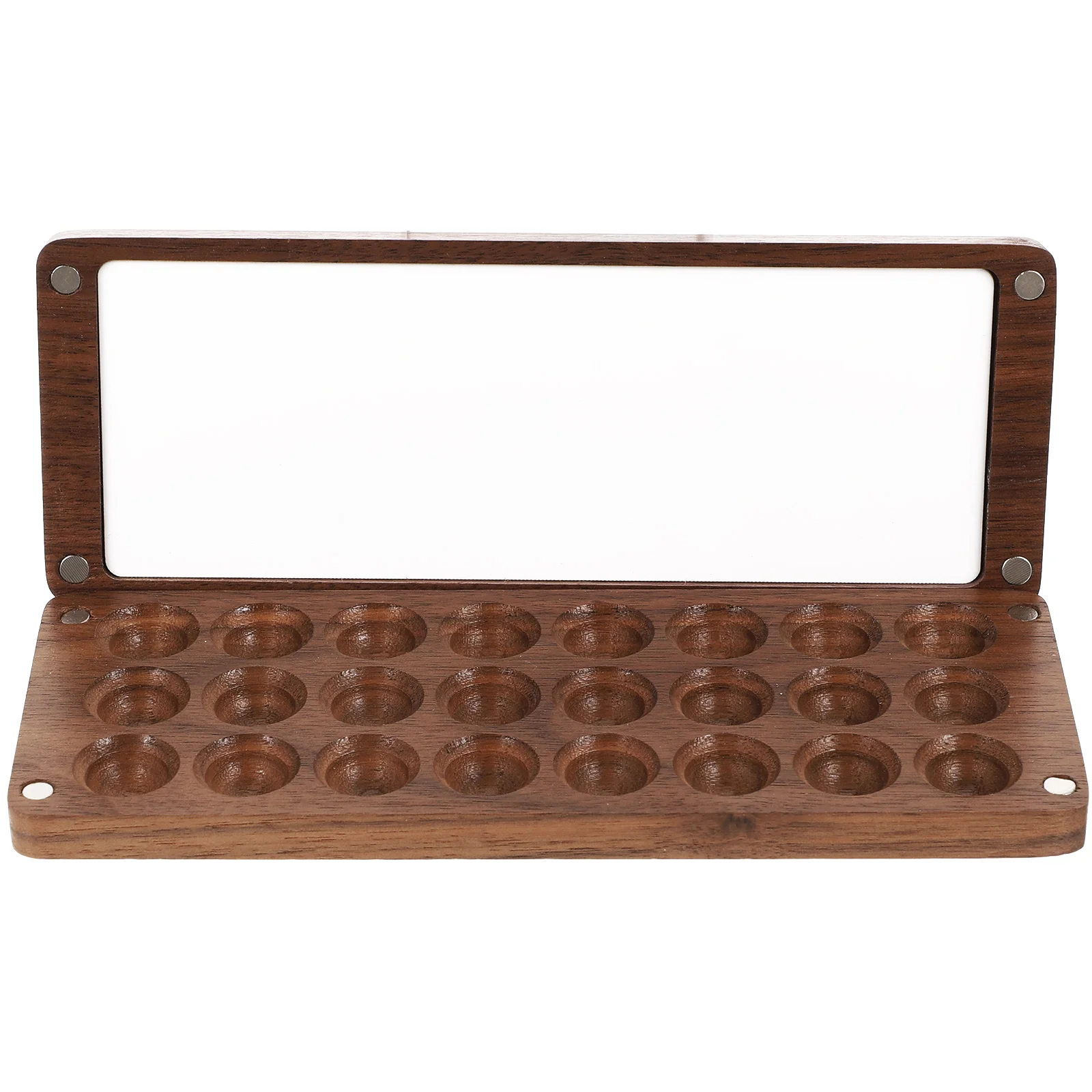 

Wooden Art Painting Case Premium Paint Palette For Artists Students Durable Color Mixing Storage Portable Pigment Holder Palette