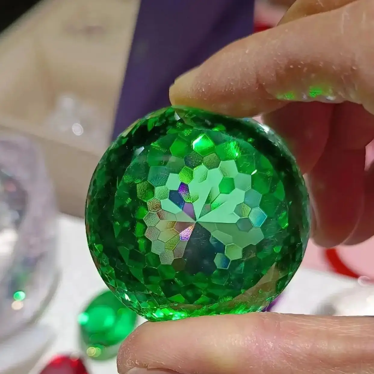 50mm 30mm diameter large gemstone blue green red purple yellow sapphire corundum gemstone home jewelry Home decoration 9 mohs