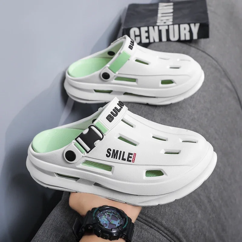 

Retro Full Cover Bread Slippers Trendy Casual Beach Outdoor Unisex Footwear
