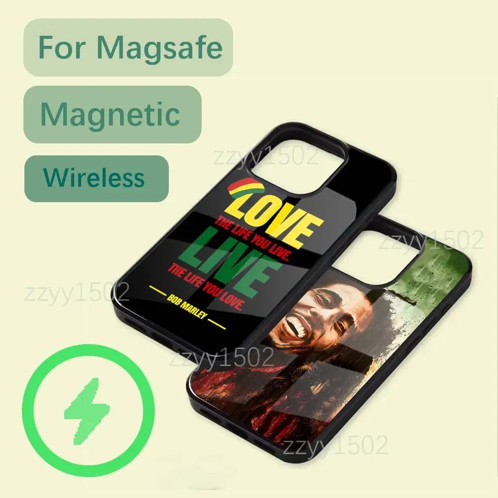 

Bob Marley Rasta Lion Phone Case For iPhone 17,16,15,14,13,12,11,Pro,Max,Plus,Mini,SE4,E Magsafe Wireless Charging