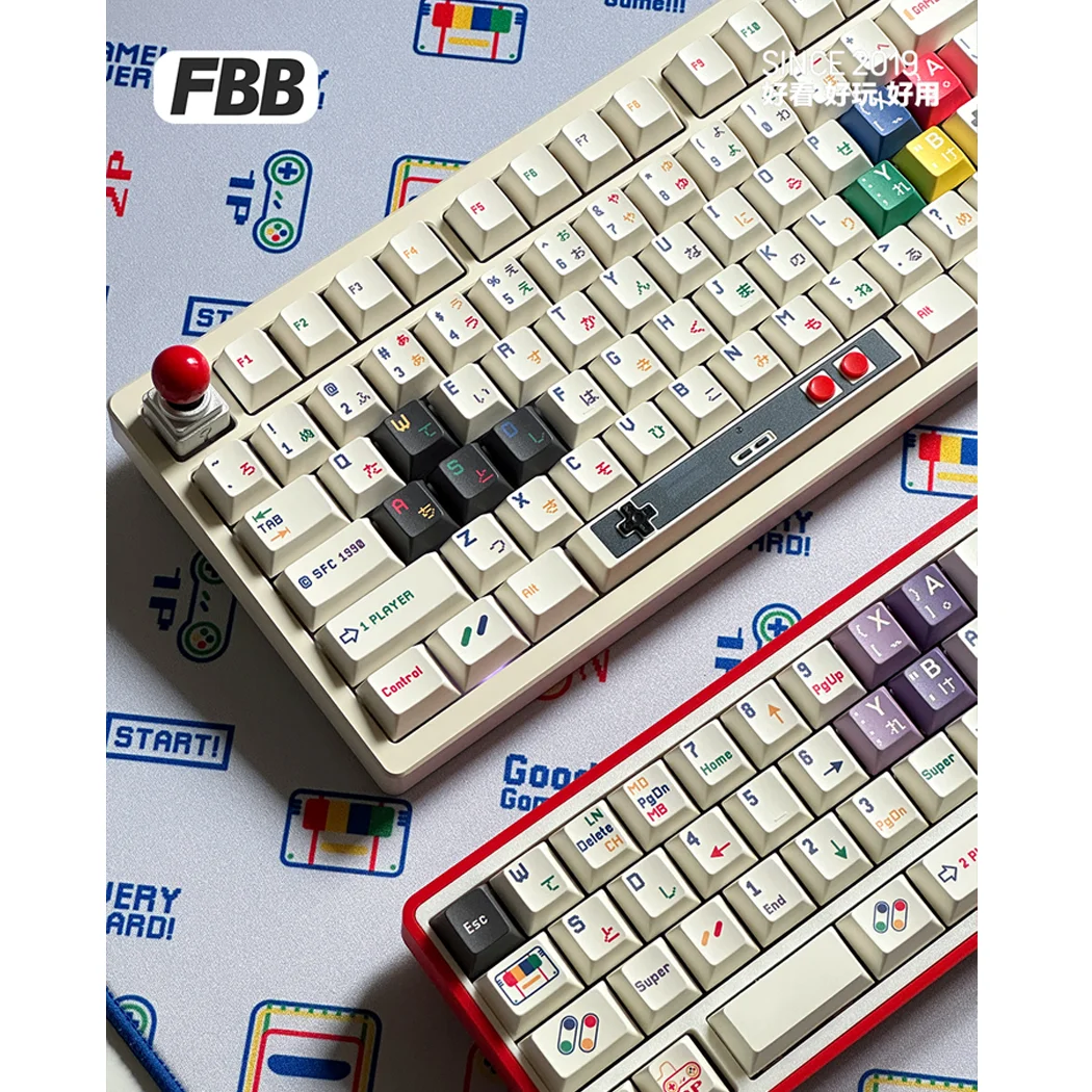 Imagem -06 - Fbb Ngc Original Keycap Sublimação Térmica Pbt Teclado Mecânico Personalizado 87 Teclas Wooting Personalizado