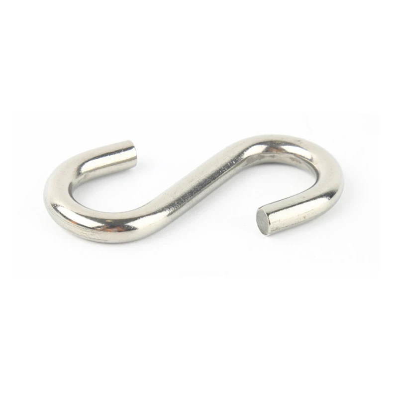 10pcs S hook heavy duty M2/M3/M4/M5/M6/M8 M10 304 stainless steel Hook rigging wire Connector S Shaped Hooks