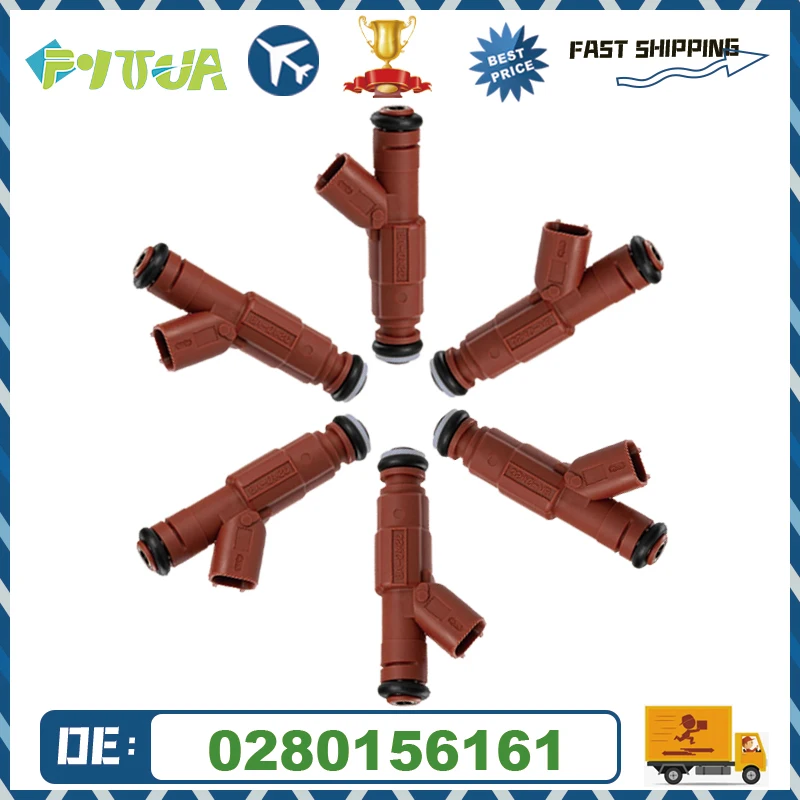 

4/6шт Топливная форсунка 3S4G-AB 0280156161 Для Focus 2.0L 2.3L 2003-2009 высокопроизводительная форсунка впрыска клапана потока топлива