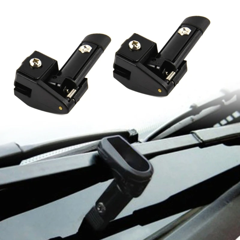 2pcs Car Windshield Stand Vehicle Windshield Wiper Stand Holder Rain Brush Raisers Improve Visibility Simple Installs