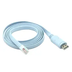 1.8M Usb Rs232 Naar Rj45 Console Kabel Voor Cisco H3c Arba Huawei Fortinet Router Ftdi Usb Console Kabel Verlenglijn