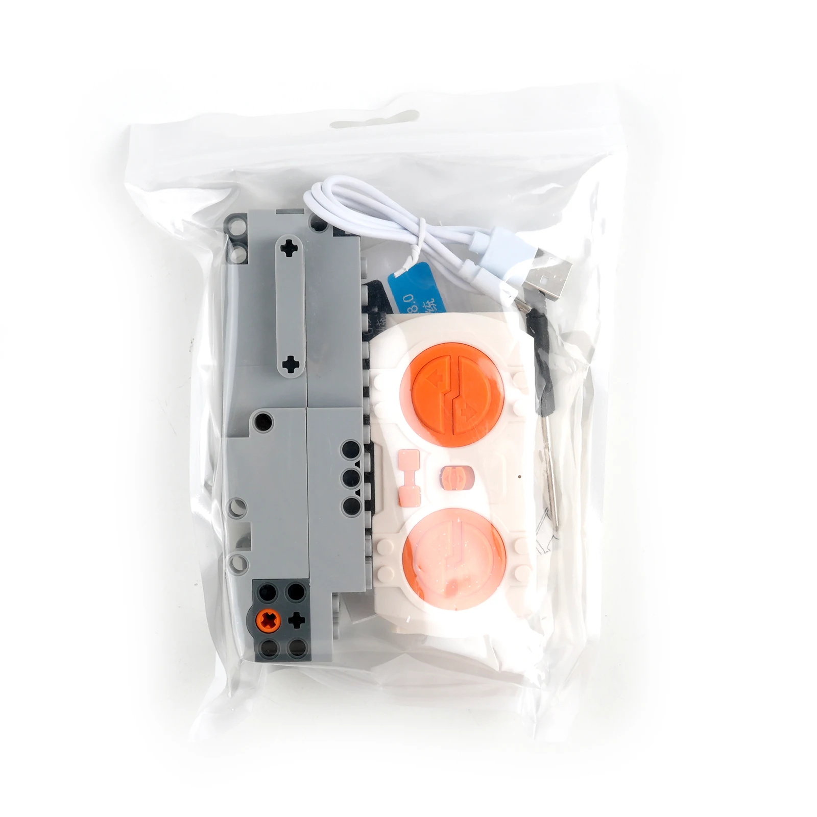 Kit inteligente de aplicación RC, juego de Control remoto MOC, caja de batería recargable, Control de velocidad del Motor de dientes azules, programa de aplicación, bloques de construcción PF